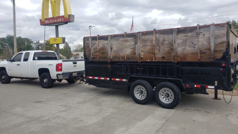 Belding Michigan Headed to a Delivery for a Dumpster Rental