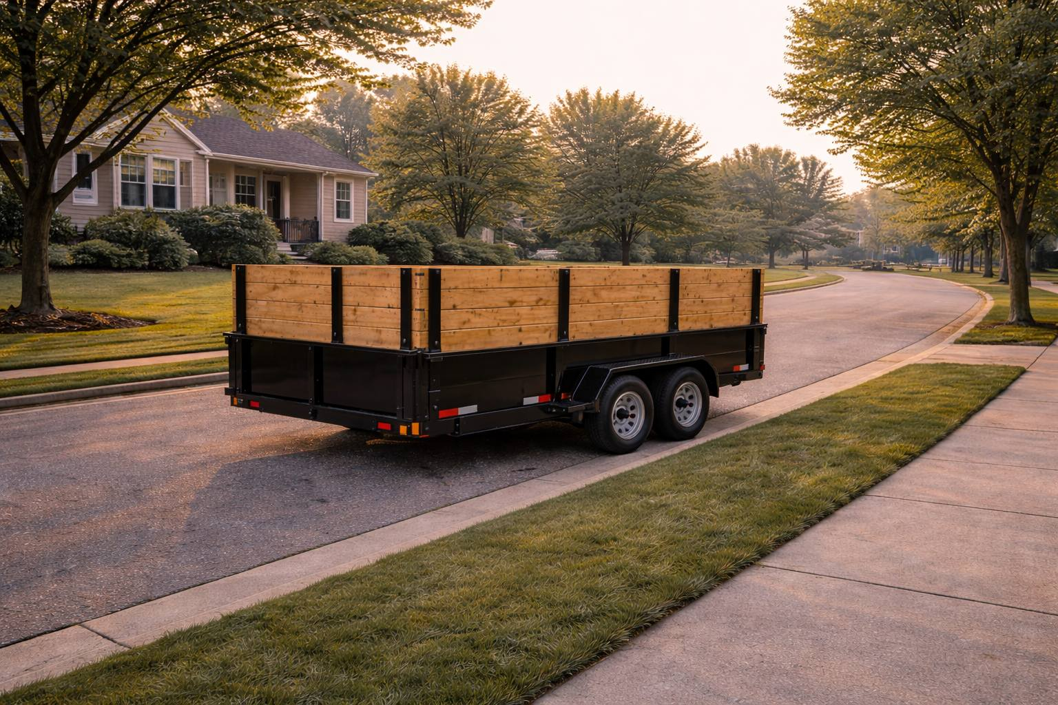 Residential dumpster rental service in Wyoming MI neighborhood