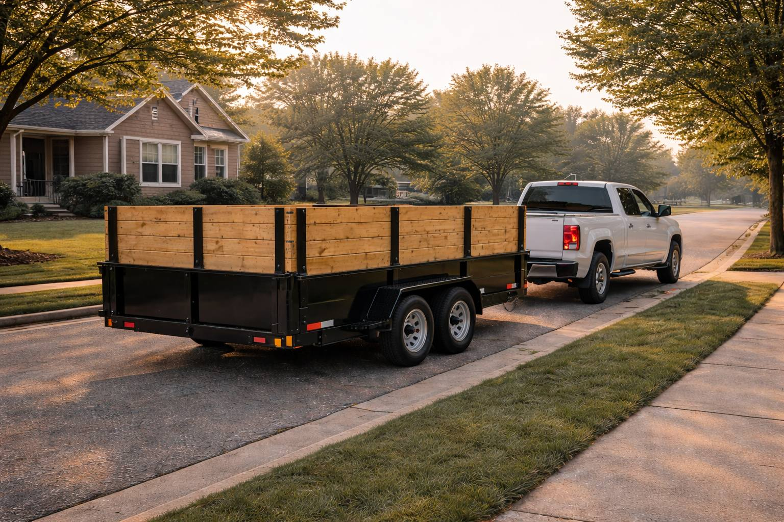 Residential dumpster rental service in Belding MI neighborhood